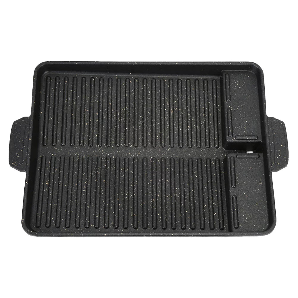 Gongxipen 1PC Outdoor Camp Stove Baking Pan Rectangular Barbecue Plate Non-stick Bakeware
