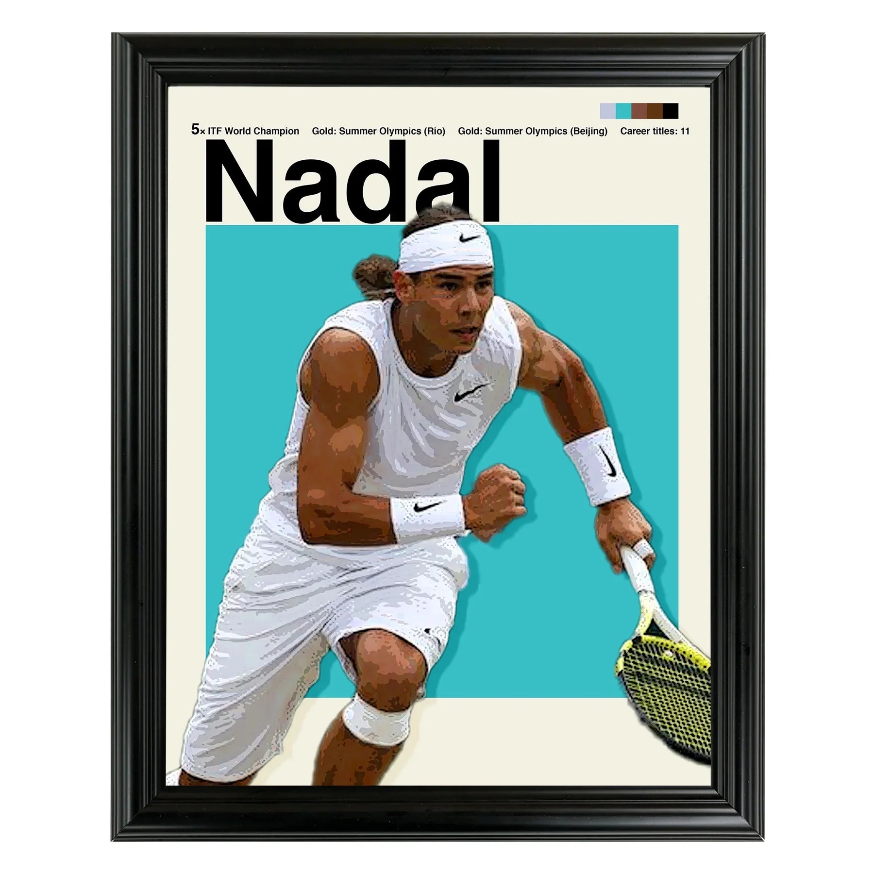 Rafael Nadal Framed Sports Art Photo by Thomas Maxwell