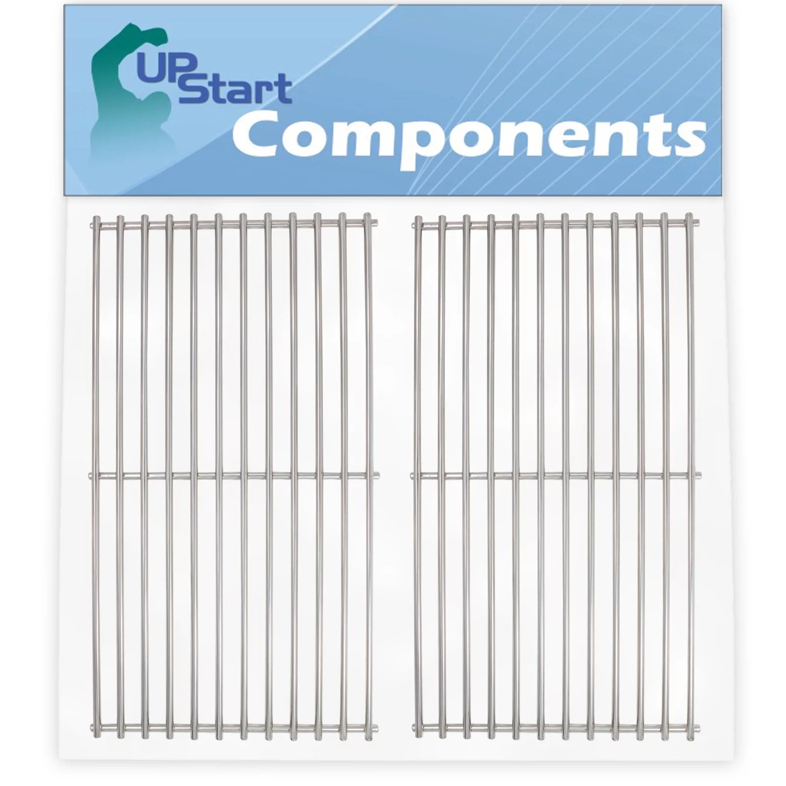 2-Pack BBQ Grill Cooking Grates Replacement Parts for Sams Y0660LP-2 - Compatible Barbeque Grid 18 3/4