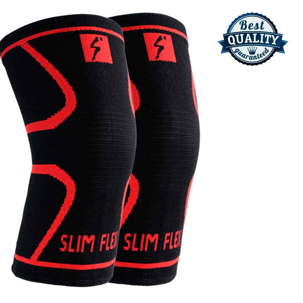 Knee Compression Sleeve - Best Knee Brace for Knee Pain for Men & Women ¨C Knee Support for Running, Basketball, Weightlifting, Gym, Workout, Sports - Pair (Medium)