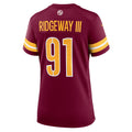 Women's Nike John Ridgeway  Burgundy Washington Commanders  Game Jersey