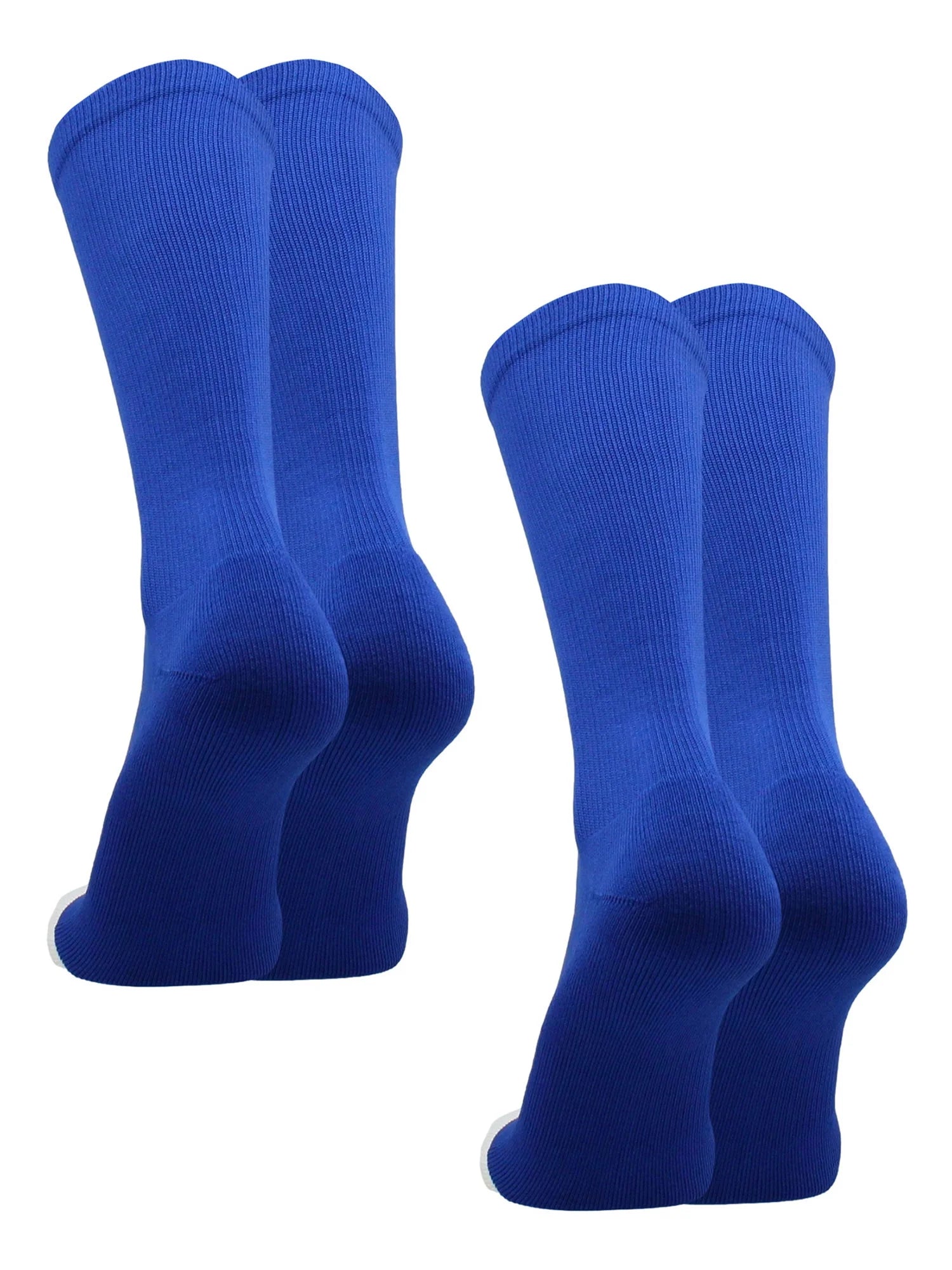 TCK Prosport Crew Athletic Socks (2 Pairs-Royal, Medium)