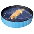 Eccomum Pet Swimming Pool Foldable Dog Pool PVC Kiddie Pool for Dogs Cats and Kids, Blue, 62.88 x 11.79