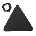 Portable Camping Triangle Stool Cloth Folding Slacker Furniture Travel Canvas Seat Cover for Gardening Picnic Travelling Backpacking BBQ Black