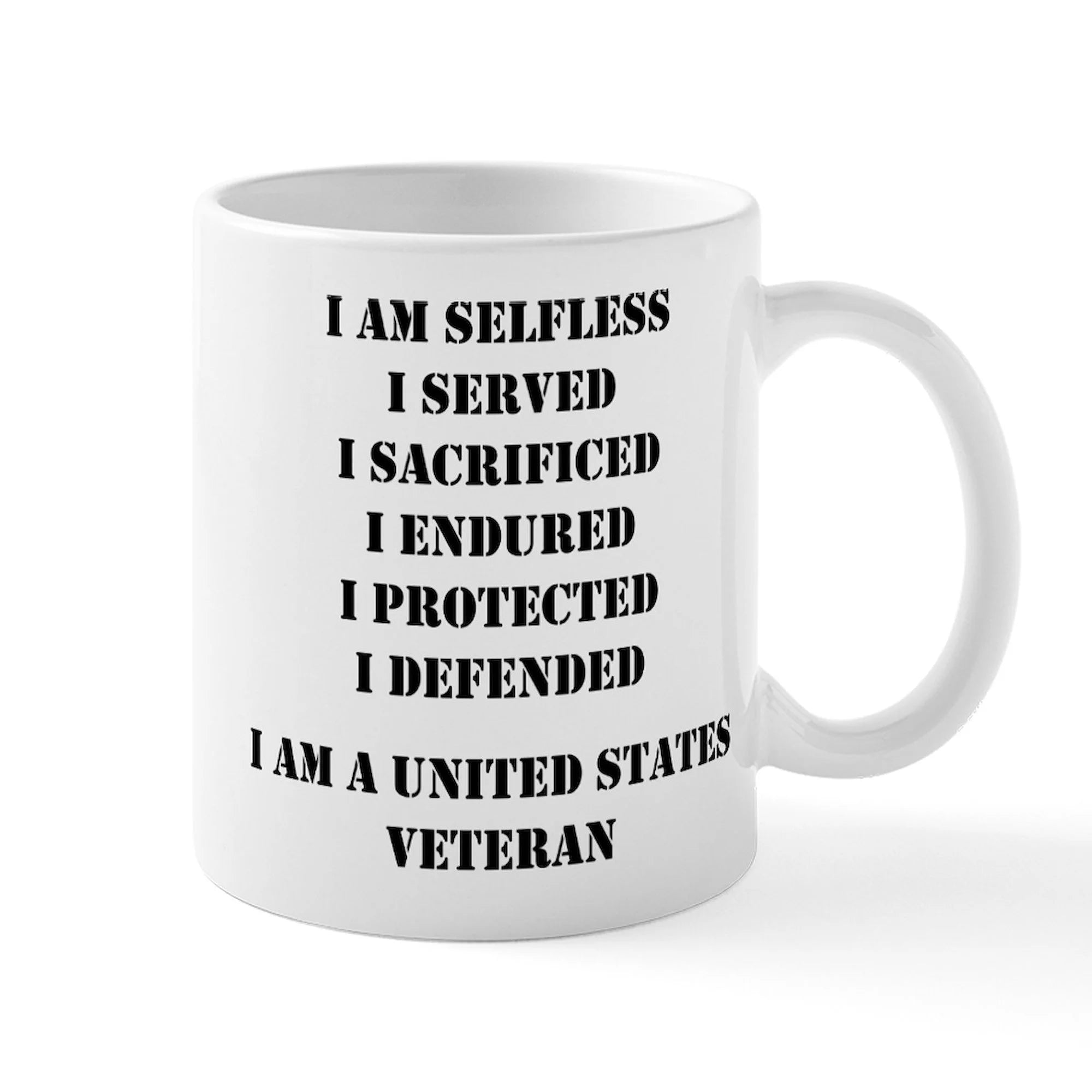 CafePress - I Am A United States Veteran - 11 oz Ceramic Mug - Novelty Coffee Tea Cup