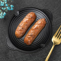 Tongina BBQ Grill Pan Barbecue Grill Plate High Temperature Resistant Frying Roasting Griddle Pan Grilling Pan for Indoor and Outdoor