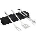 Stainless Steel Three-Piece Barbecue Set BBQ Grill Accessories Grilling Kit Tools Outdoors Camping