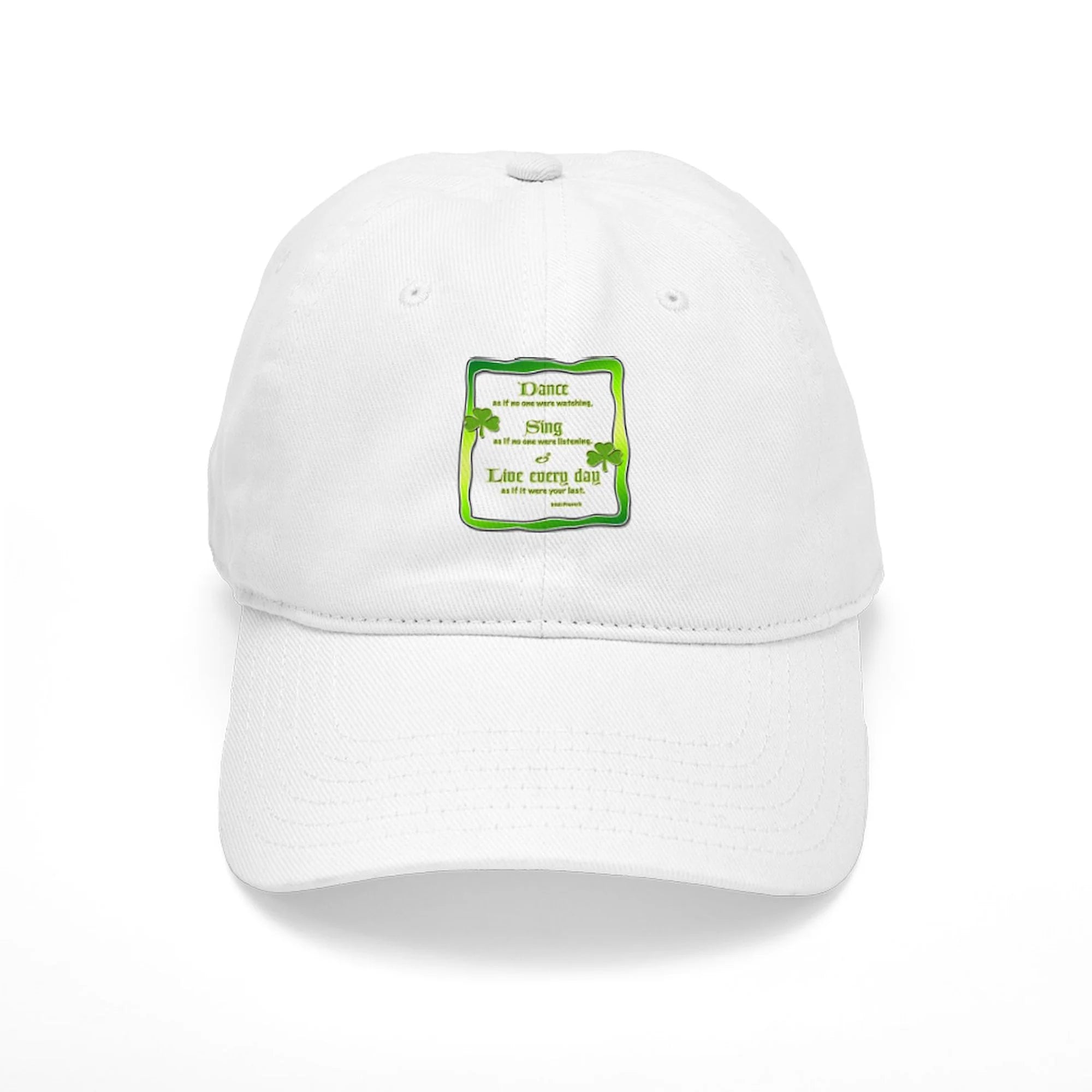 CafePress - Sing, Dance Live Cap - Printed Adjustable Cotton Canvas Baseball Hat
