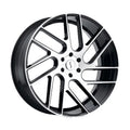 Status Juggernaut 22X9.5 6X139.7 15Et 76.1Cb Gloss Black W/ Machined Face Wheel