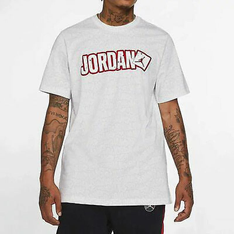 Nike Air Jordan Sticker AOP Men's Basketball T-Shirt Size L