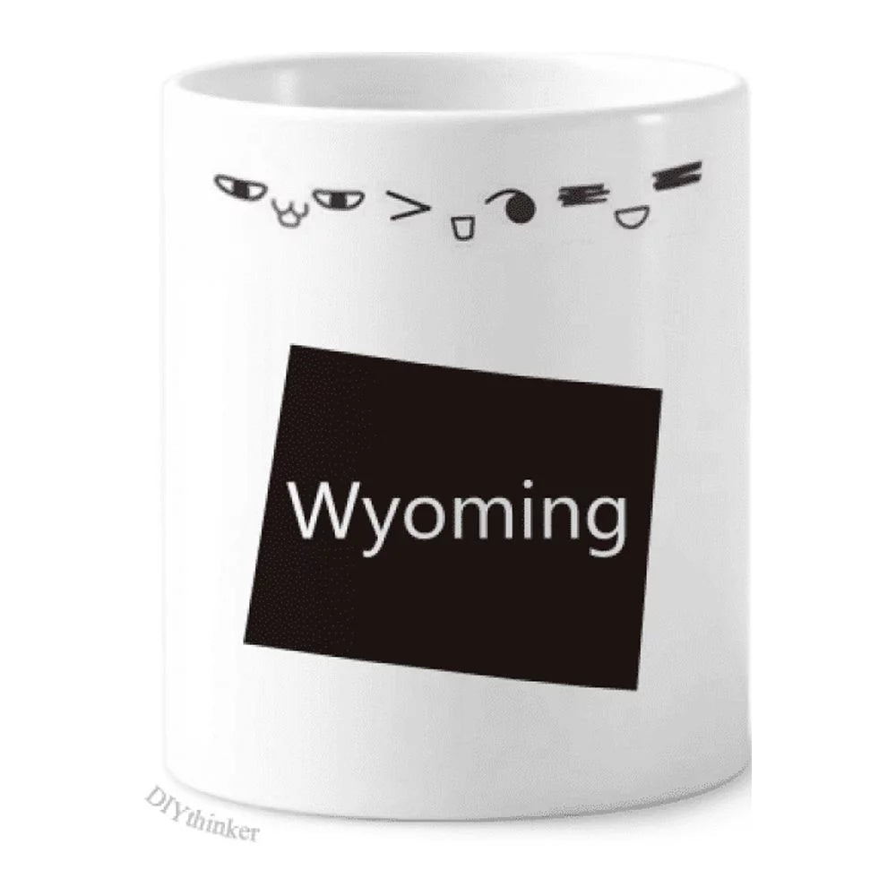Wyong The United States Of America Toothbrush Mug Cup Cartoon Lovely Pen Holder
