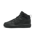 Little Kid's Nike Court Borough Mid 2 Black/Black-Black (CD7783 001) - 11