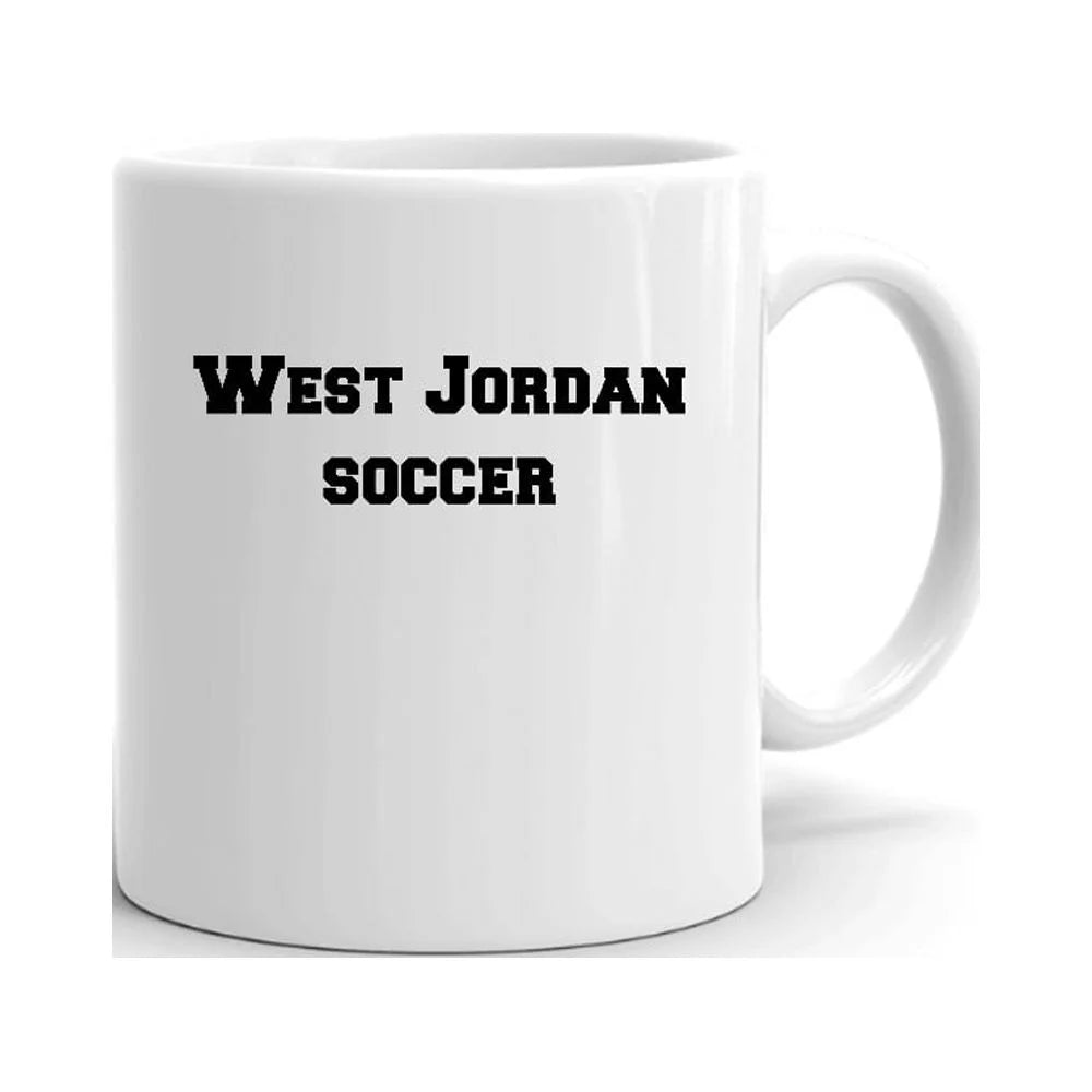 West Jordan Soccer Ceramic Dishwasher And Microwave Safe Mug By Undefined Gifts