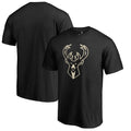 Men's Fanatics Branded Black Milwaukee Bucks Taylor T-Shirt