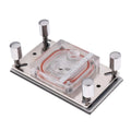 Acrylic PC CPU Water Cooling Block Copper Base Channel