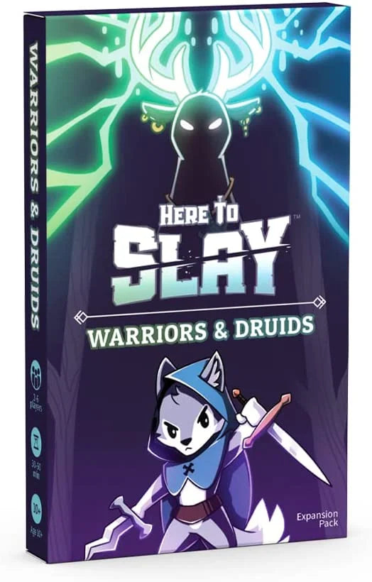 TeeTurtle Here to Slay Warriors & Druids Expansion Pack - Designed to be Added to Your Here to Slay Base Game