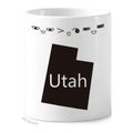 Utah The United States Of America Map Toothbrush Mug Cup Cartoon Lovely Pen Holder