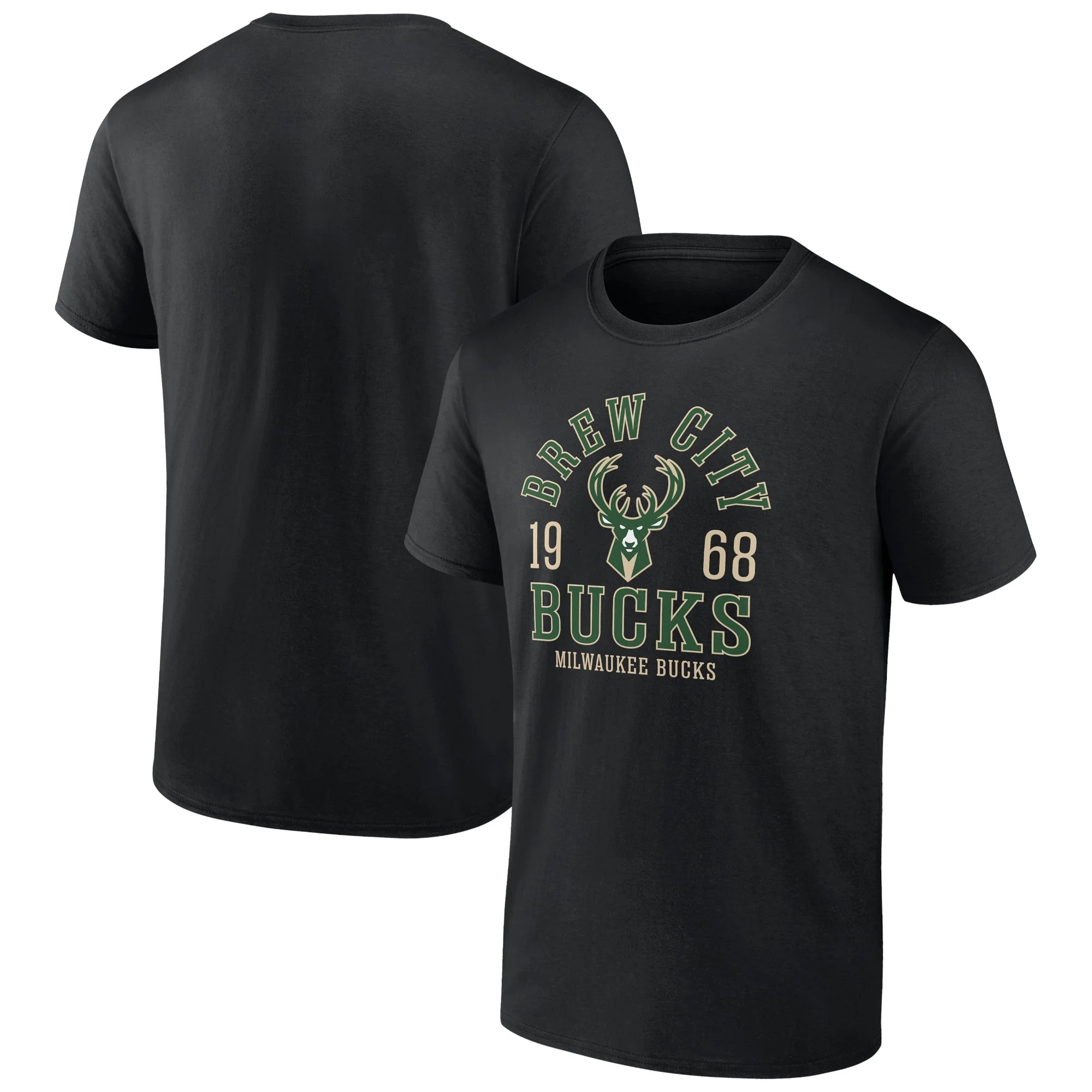 Men's Fanatics Branded Black Milwaukee Bucks The Extras T-Shirt