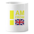 I Am From United Kingdom Art Deco Fashion Toothbrush Pen Holder Mug Cerac Stand Pencil Cup