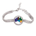Australia Map Territory State Colorful Tennis Chain Anklet Bracelet Diamond Jewelry