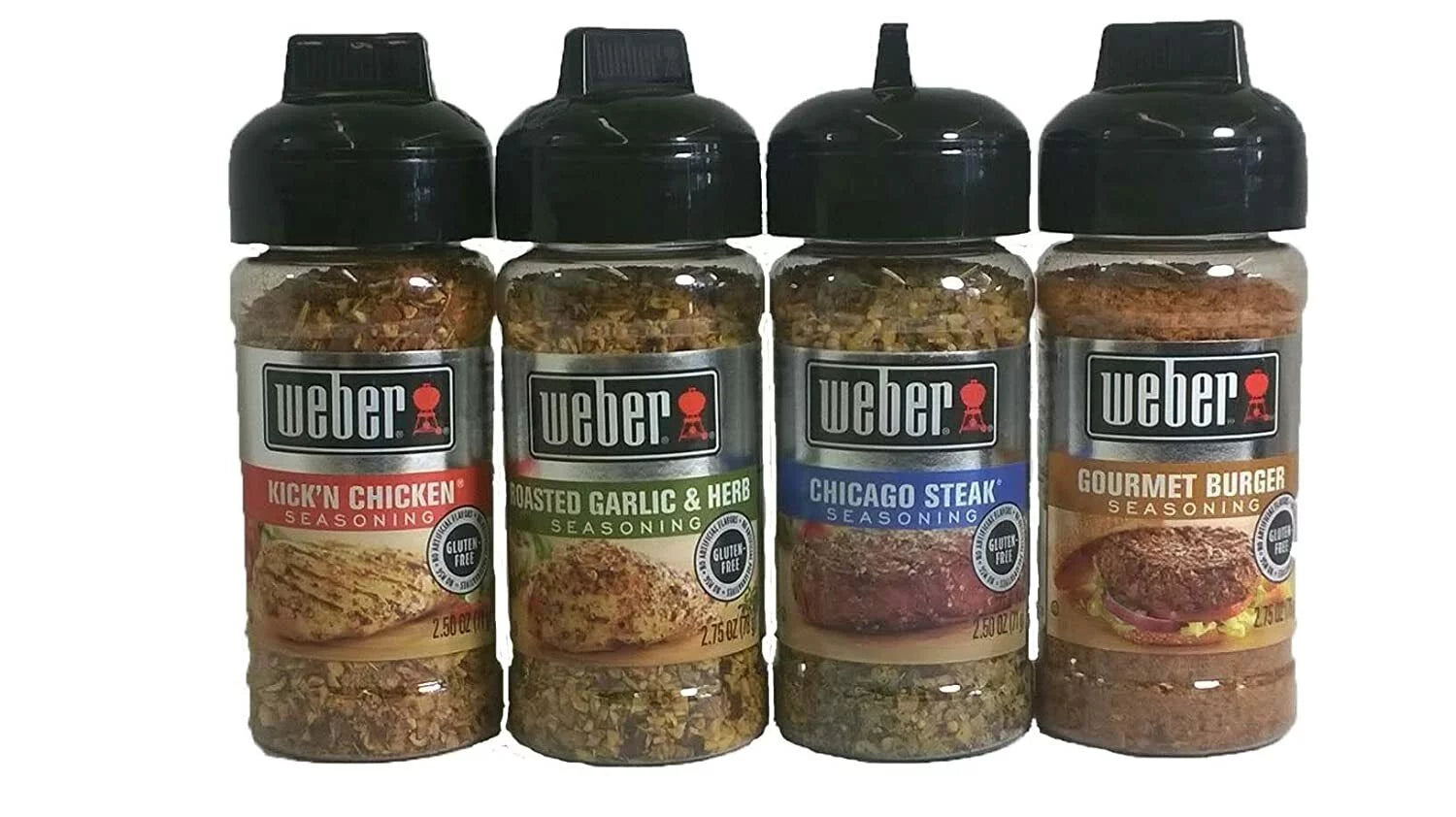 Weber Seasoning Variety 4 Flavor Pack, 2.5-2.75 Ounce