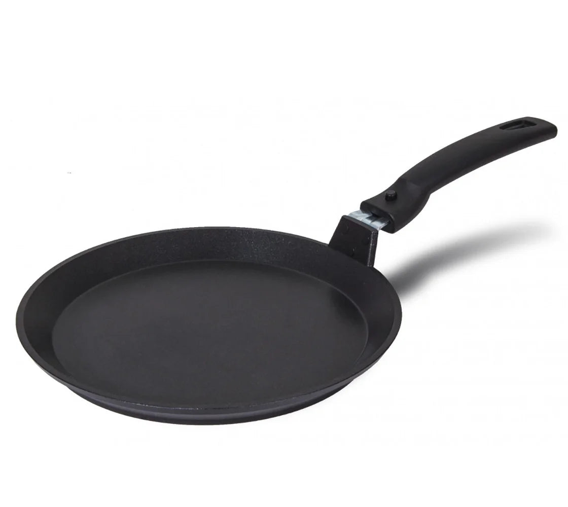 Cooking Pan Aluminum Crepe Pan Non-Stick Pancake Pan with Removable Handle Kitchen Pan Cookware 8.7 (22 cm)