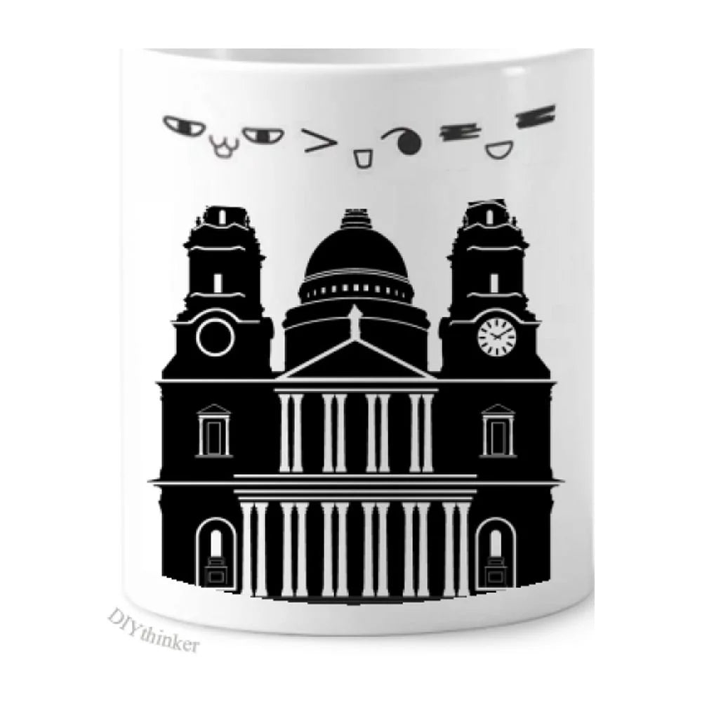 England Building United Kingdom Outline UK Toothbrush Mug Cup Cartoon Lovely Pen Holder