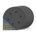 POWERTEC 4D14600 6-Inch A/O Hook and Loop / Back Film 6 Hole Disc, 100-Pack