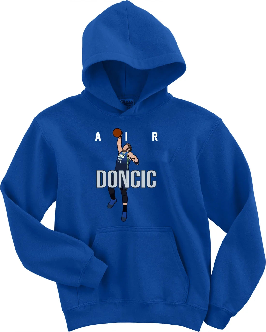 BLUE Mavericks Mavs Air Luka Doncic Hooded Sweatshirt ADULT