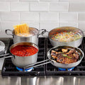 7 Pcs Handle Cooking Set with Lids iMounTEK Stainless Steel Cookware Set Including Saucepan Skillet Stockpots