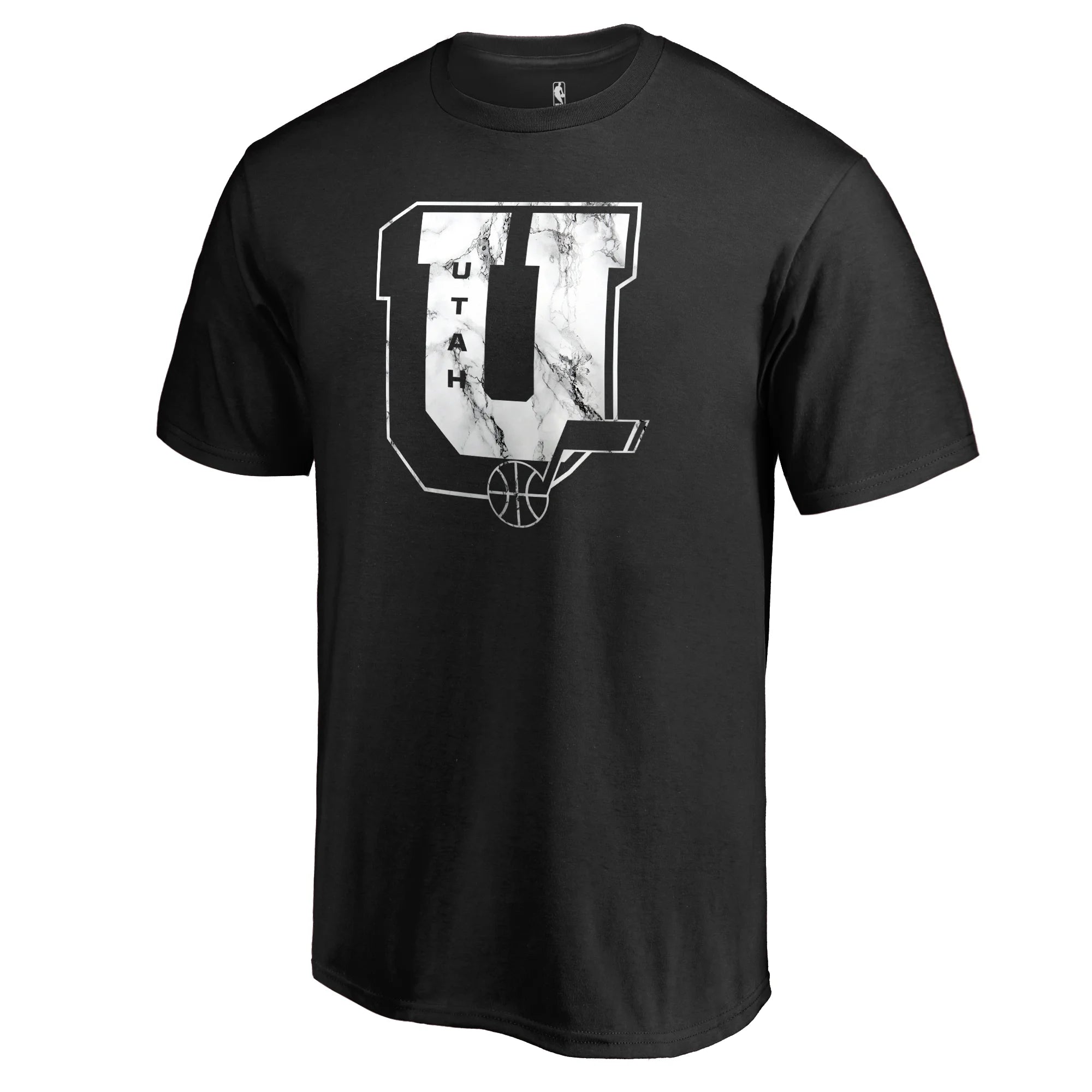 Men's Fanatics Branded Black Utah Jazz Letterman T-Shirt