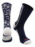 Digital Camo Crew Socks (Navy/White, Large)
