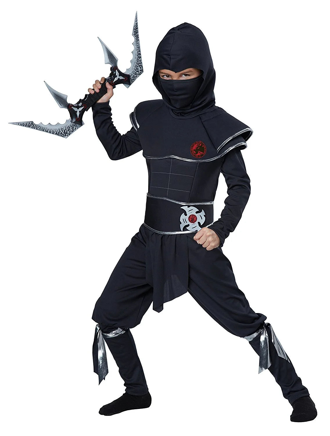 Boys Ninja Warrior Costume Size Large 10-12