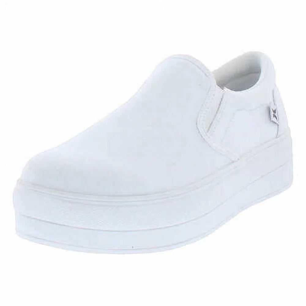 Hurley Women's Bacona Platform Slip On Shoes, White 10