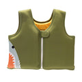 yotijar Kids Swim Vest Boys Girls Cute for Fishing Swimming Water Sports Green Shark
