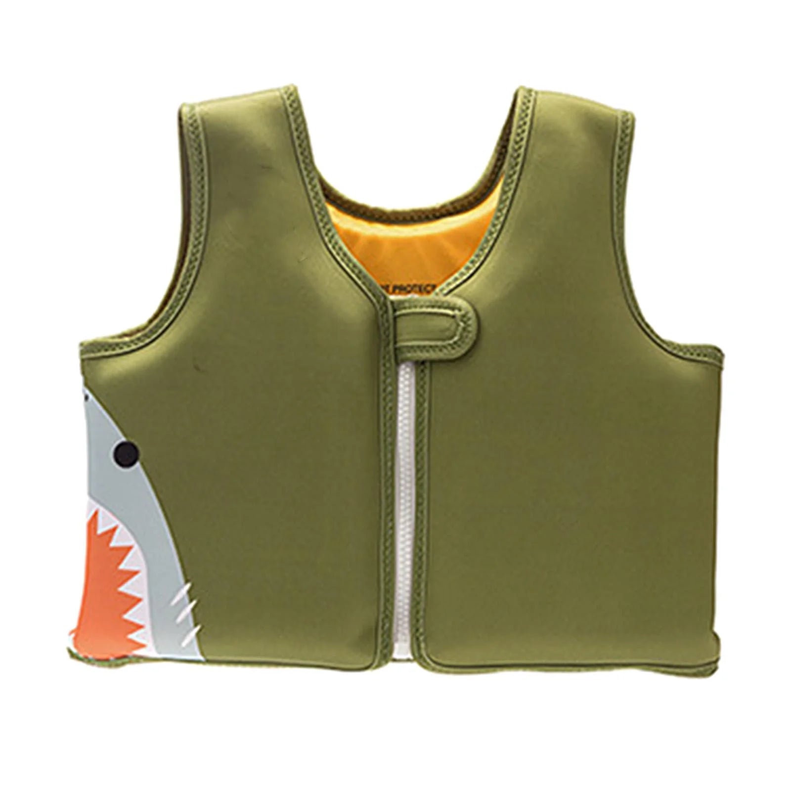 yotijar Kids Swim Vest Boys Girls Cute for Fishing Swimming Water Sports Green Shark