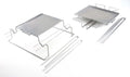 The Charcoal Companion Stainless Steel S'mores Folding Roasting Rack Set for use on Grill or BBQ, CC3131