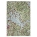 Betsy Drake GT967 20 x 20 in. Lake Winnipesaukee, NH Nautical Map Guest Towel