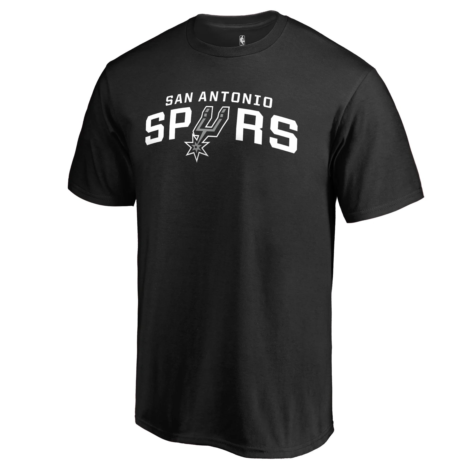 Men's Fanatics Branded Black San Antonio Spurs Secondary Logo T-Shirt