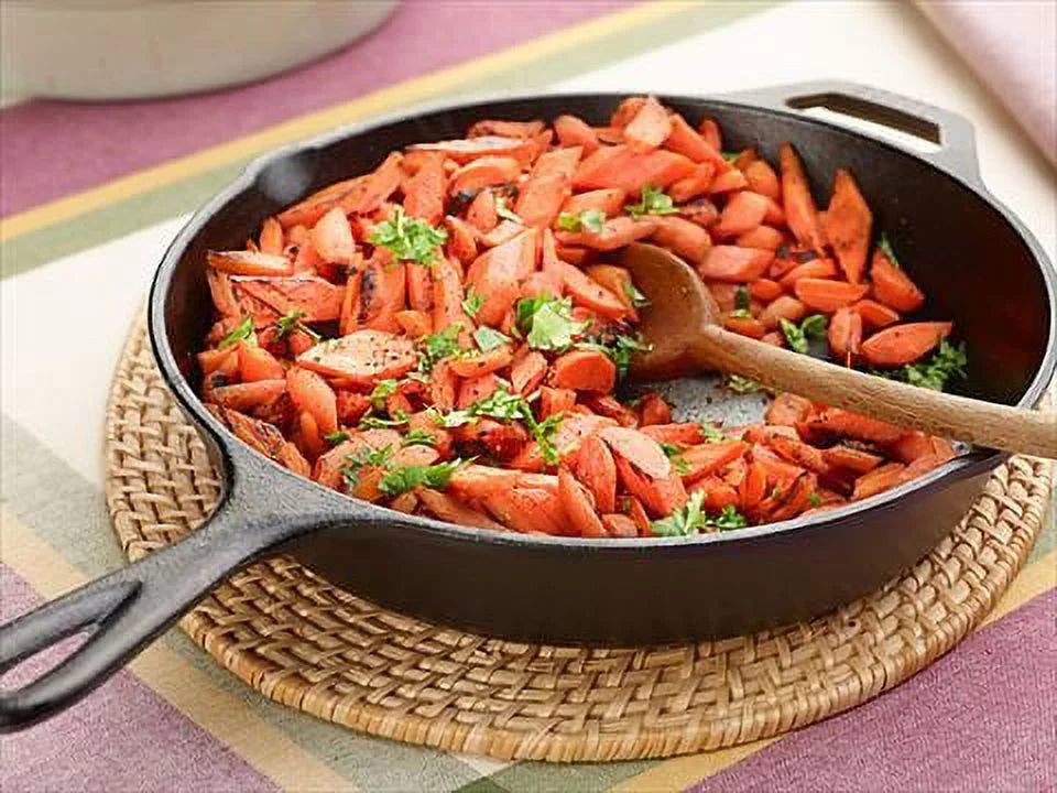 Pre-Seasoned Kitchen Cooking Frying Pan Cast Iron Skillet Lodge Bake Fry (8 Cast Iron Skillet)