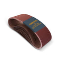 POWERTEC 10PK 3 x 18 inch Sanding Belts 60 Grit Aluminum Oxide Sanding Belt | Premium Sandpaper for Portable Belt Sander (110800)