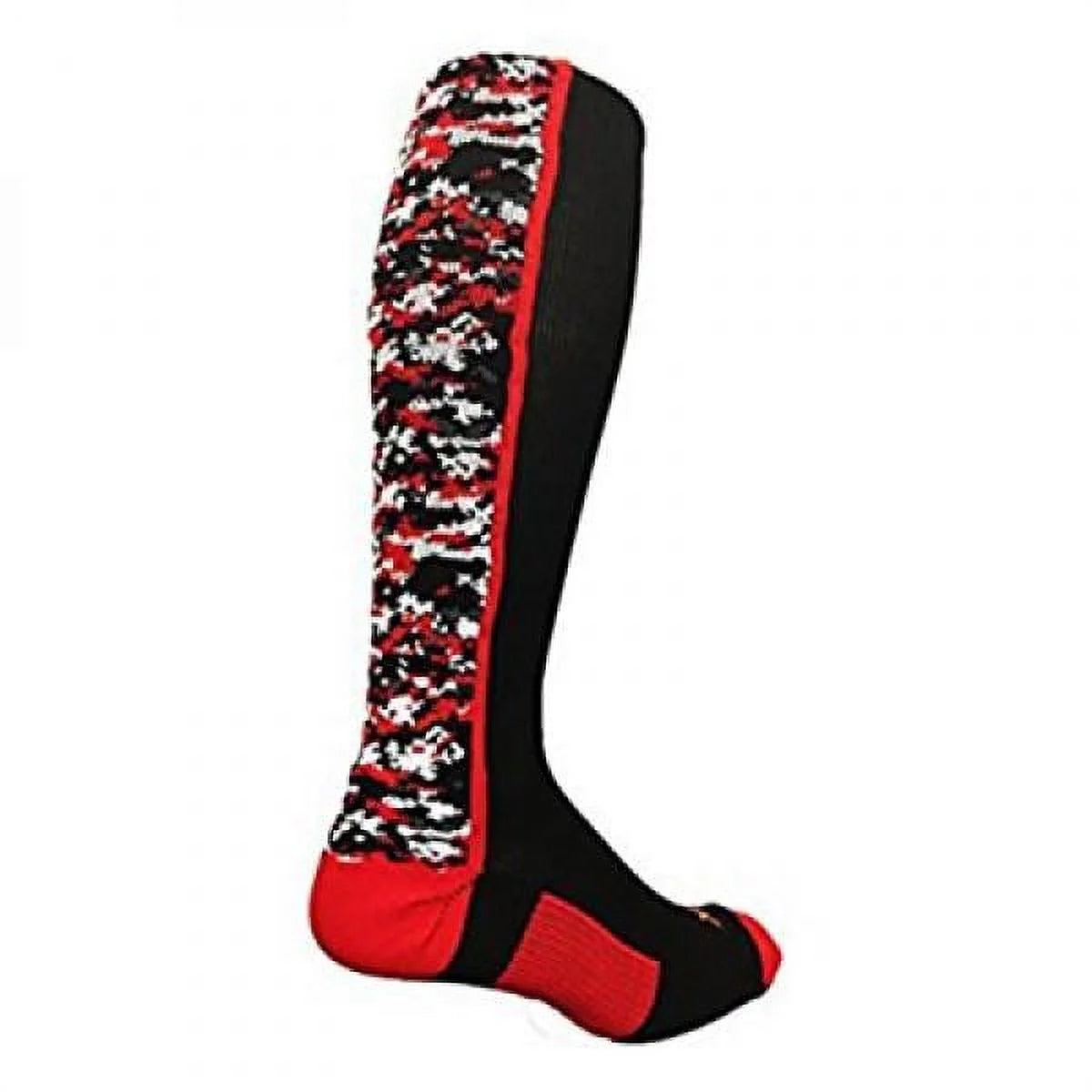 TCK Digital Camo OTC Socks (Black/Red, Large)