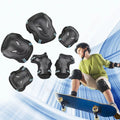 CoastaCloud Kid's Teens Childrens Adults 6PCS Wrist Elbow Knee Pads Outdoors Sports Safety Roller Cycling Blading Gear Guard Inline Skating,Skateboard, Scooter
