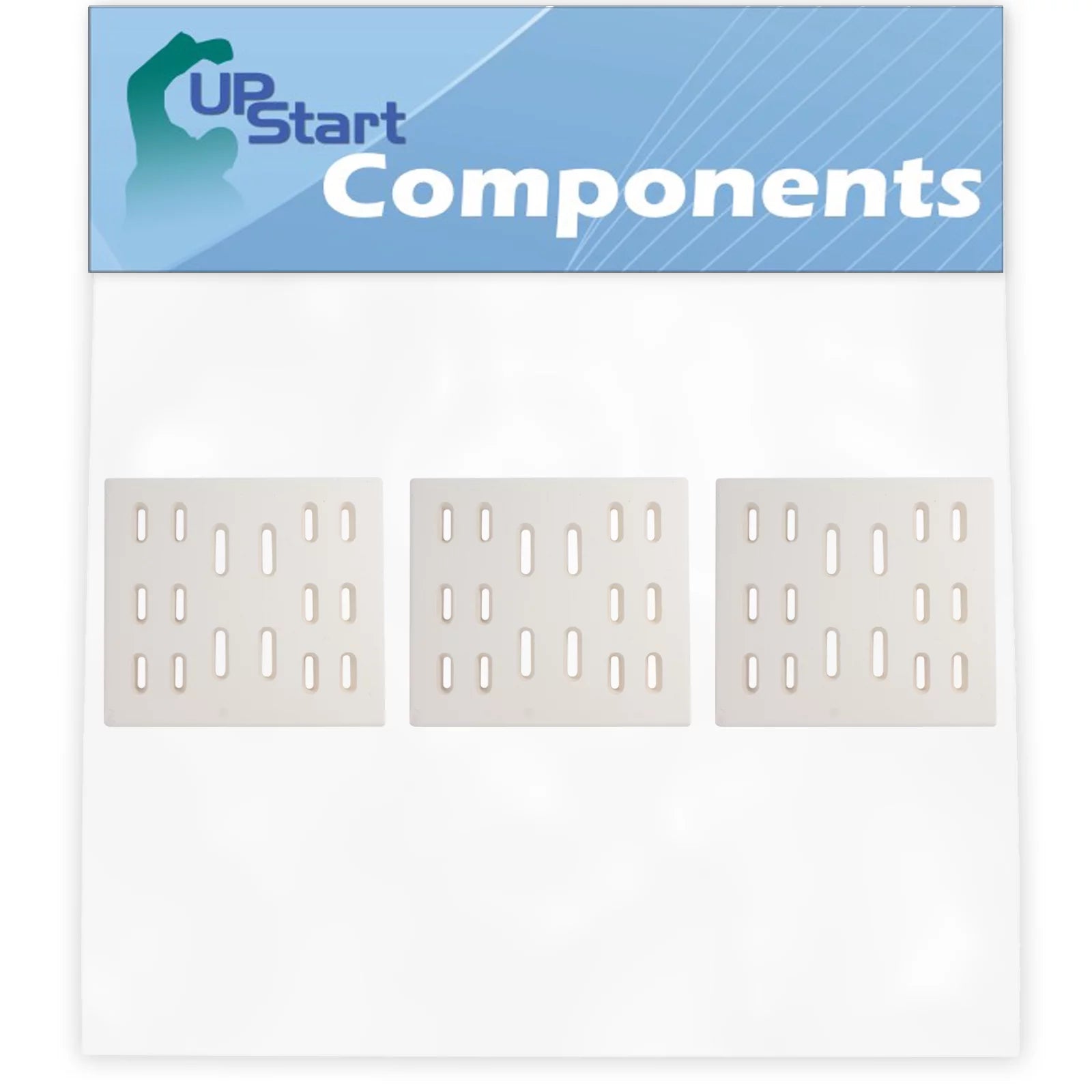 3-Pack BBQ Grill Heat Shield Plate Tent Replacement Parts for Bakers Chefs Regal04ANG - Compatible Barbeque Ceramic Flame Tamer, Guard, Deflector, Flavorizer Bar, Vaporizer Bar, Burner Cover 8