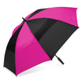 Canopi by ShedRain Auto Open Vented 58 Golf UPF 50+ Rain Umbrella - Black and Hot Pink