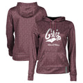 Women's Maroon Montana Grizzlies Volleyball Pullover Hoodie