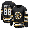 Men's Fanatics Branded David Pastrnak Black Boston Bruins 100th Anniversary Premier Breakaway Player Jersey