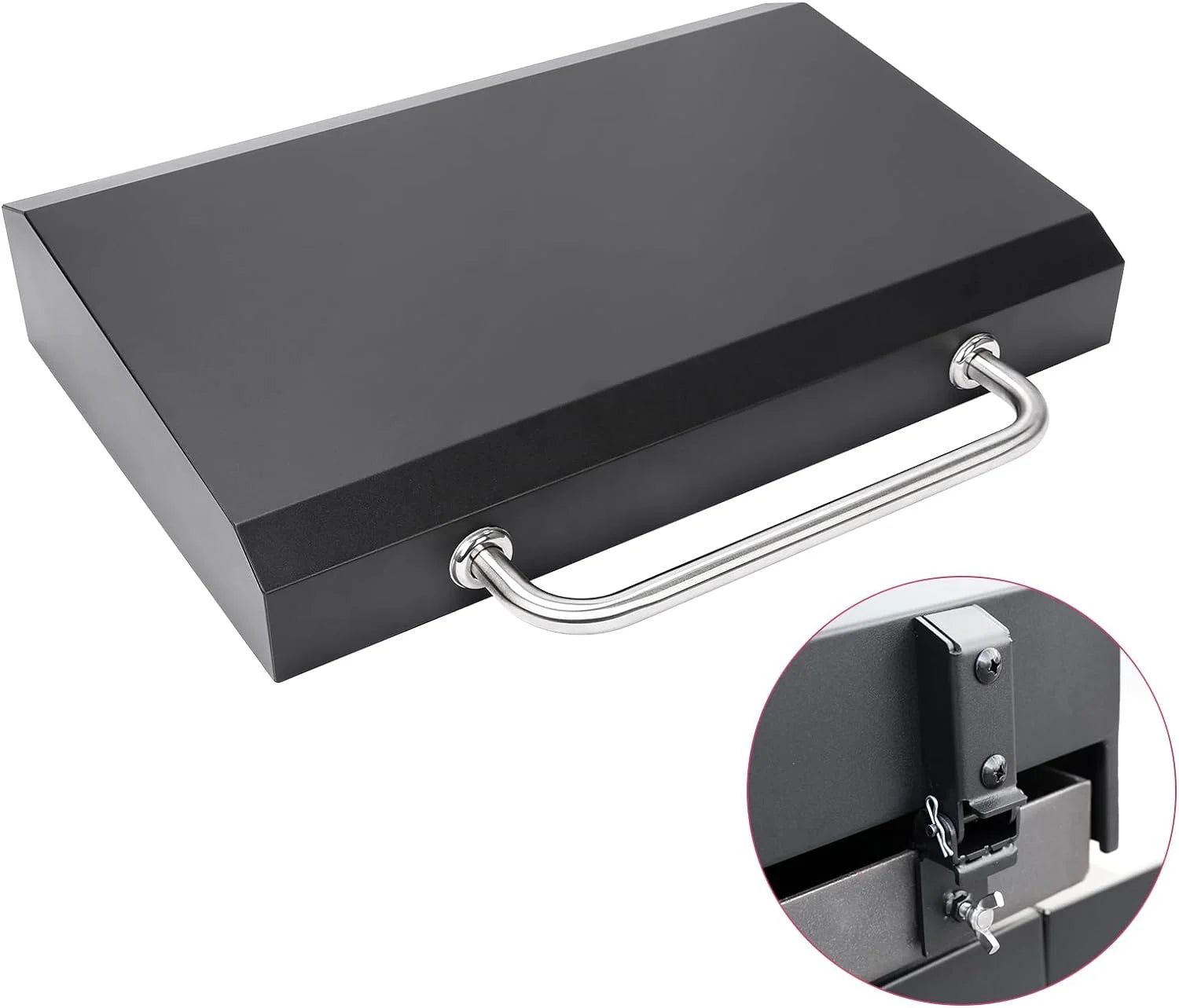 Hinged Lid for 28 Blackstone Griddle, Nexgrill Griddle and other 28'' griddles, Hard Cover Hood with handle for 28 Inch Blackstone Table Top Griddles