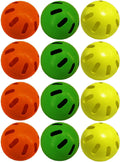 Wiffle Balls Yellow, Green & Orange Official Size Baseballs - 12 Pack
