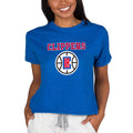 Concepts Sport Royal LA Clippers NBA Women's Concepts Mainstream Terry SS Top